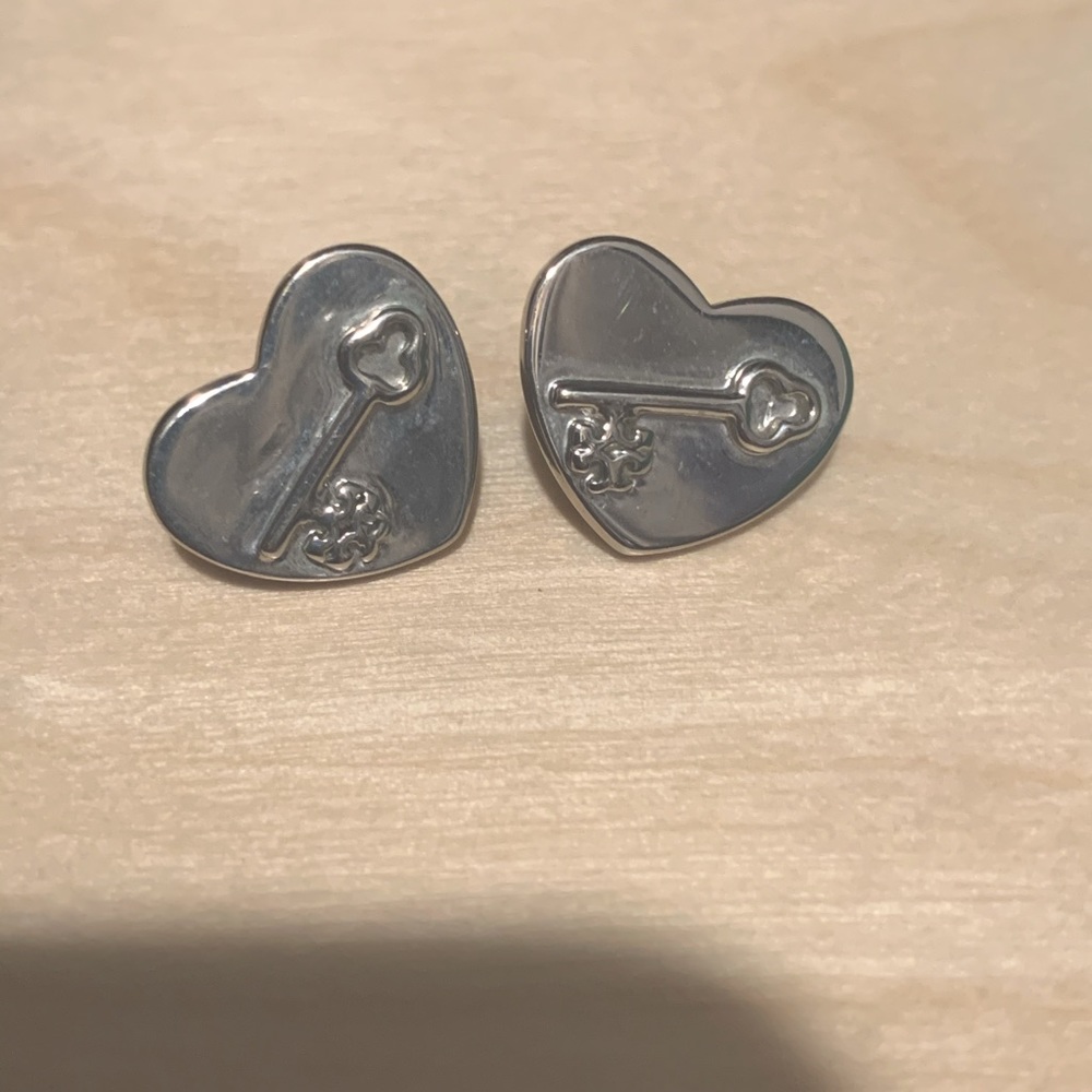 Tory Burch heart earrings